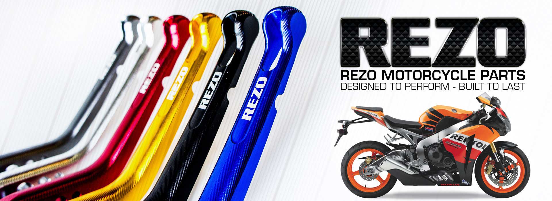 Rezo REZ-SETV2-0-BLK-0034 V2 Short Adjustable CNC Motorcycle Levers for Kawasaki ZX-6R Ninja Black 